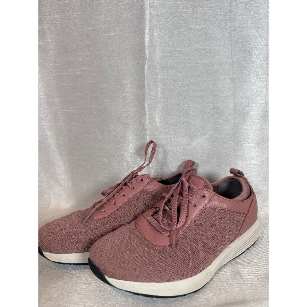 Rockport Women's Pink Knit Lace Up Athletic Fashion Sneakers Size 7.5